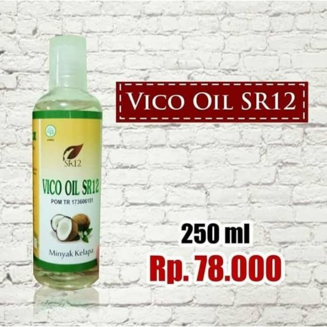 VICO VCO OIL 250ML SR12/VIRGIN COCONUT OIL/MINYAK KELAPA