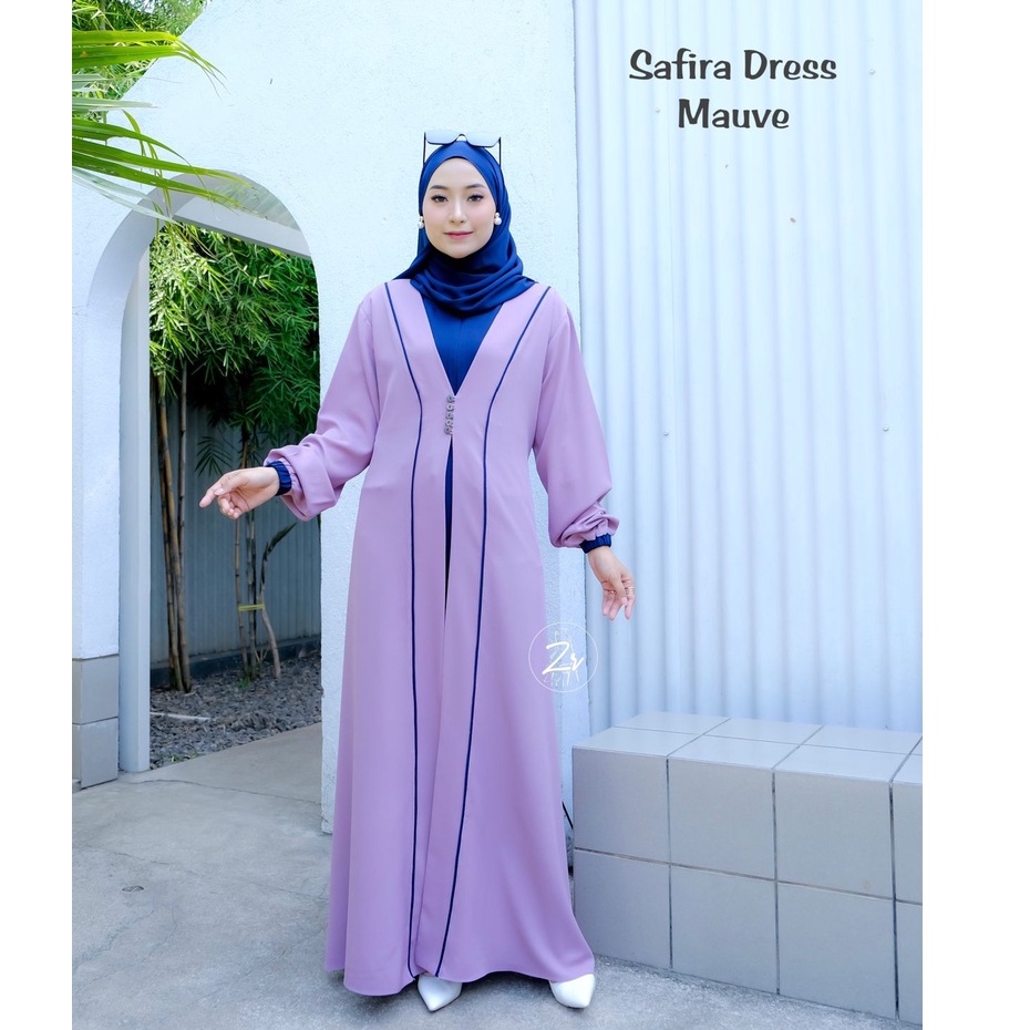 GAMIS SAFIRA &amp; ALIFA BY ZR modis model buka tutup itycrepe baju muslim muslimah fashion reseller dropshiper terbaru kondangan pesta pengajian mejlelis remaja