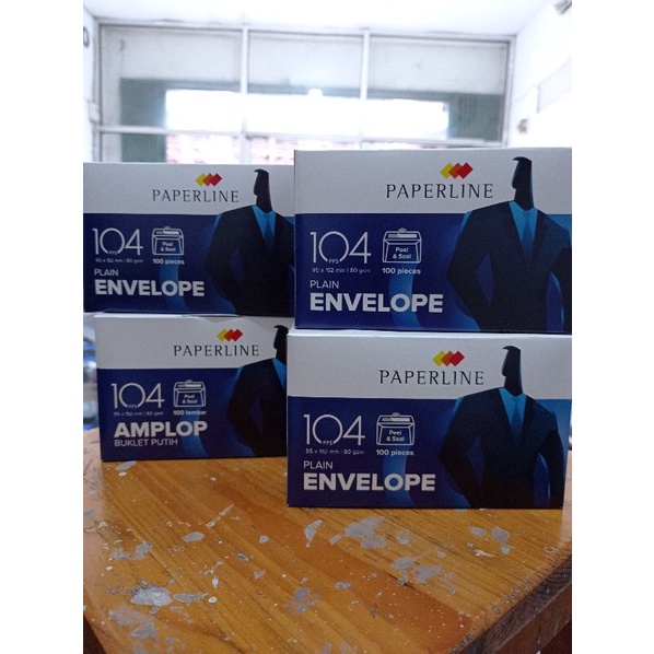 

Amplop paperline 104 PPS 100 LEMBAR