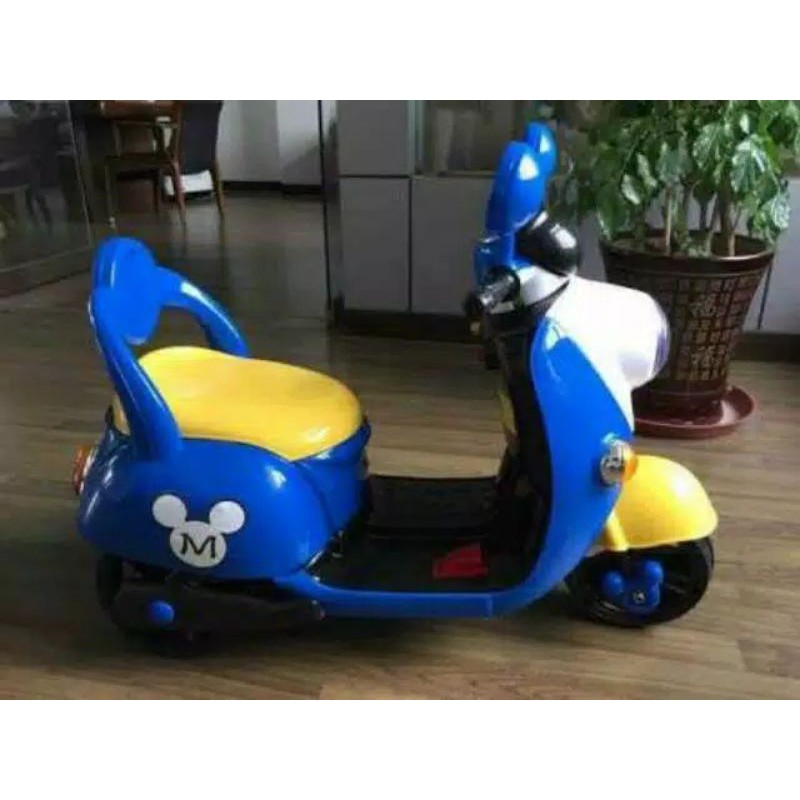 MOTOR AKI  ANAK MICKEY MOUSE BISA PAKAI REMOTE(GOSENT/JNE/INDAH CARGO)