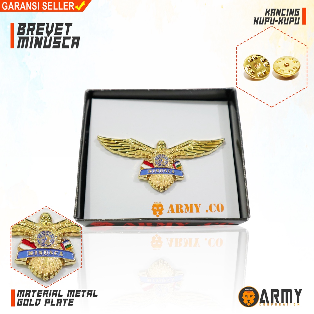 Pin Minusca / Brevet Wing Minusca gold