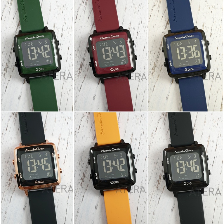 ALEXANDRE CHRISTIE AC 9351 WANITA ORIGINAL / JAM TANGAN CEWEK ALEXANDER AC9351 MH KARET RUBBER DIGIT