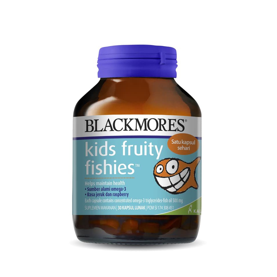 Blackmores Kids Kid Koala Study Buddy / Fruity Fishies Fish 30Tablets - BPOM Kalbe