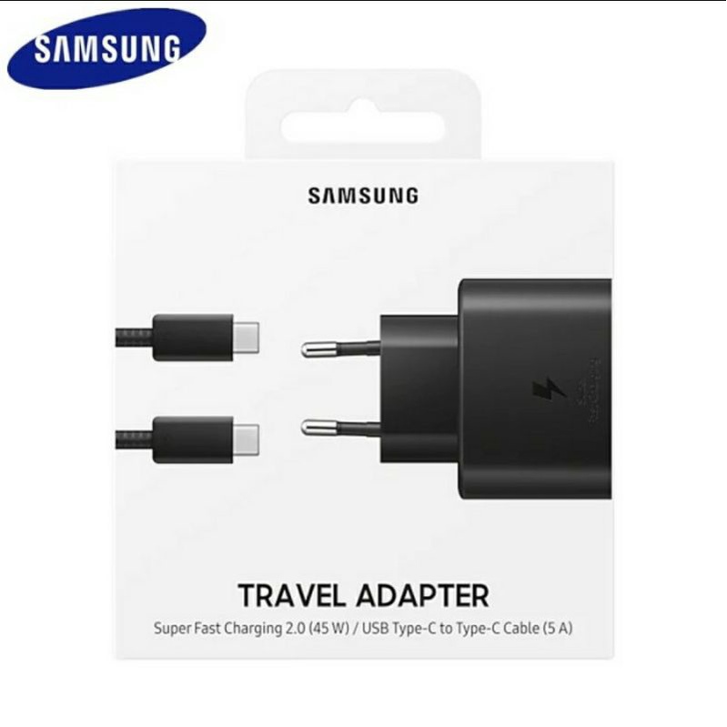 PROMO CHARGER SAMSUNG GALAXY S20 || S20 + || S20 ULTRA (45W) SUPER FAST CHARGING ORIGINAL