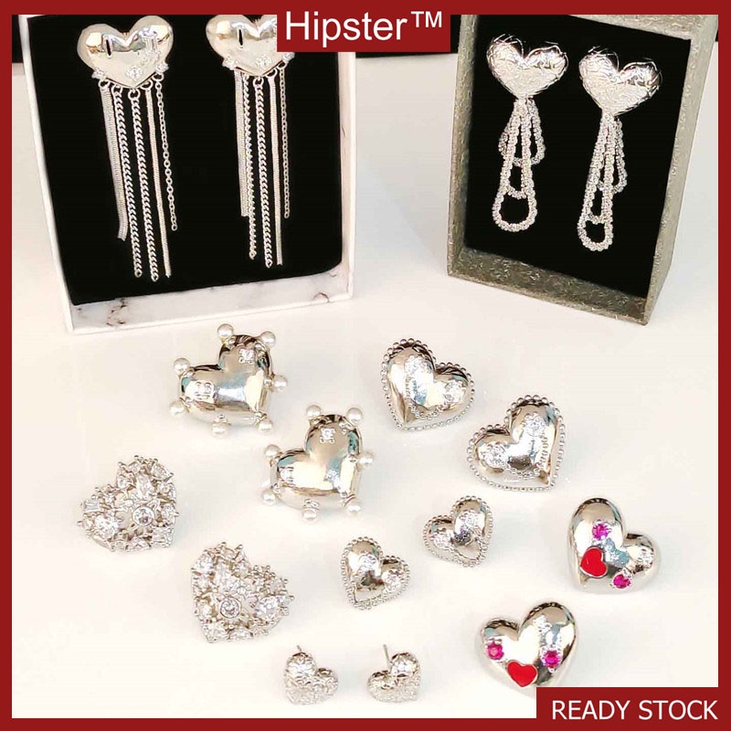 Women's Heart-Shaped Long Tassel Pearl Earrings