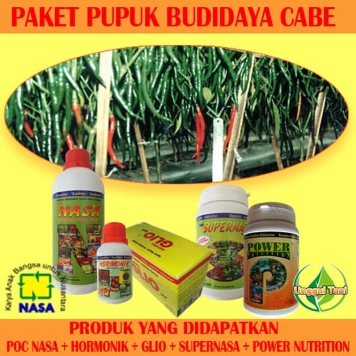 PAKET PUPUK CABAI / PAKET TANAMAN CABE ORGANIK NASA 1 HEKTAR
