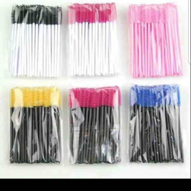 MASCARA WAND 1PACK 50PCS / SPOLIE  / sisir bulumata