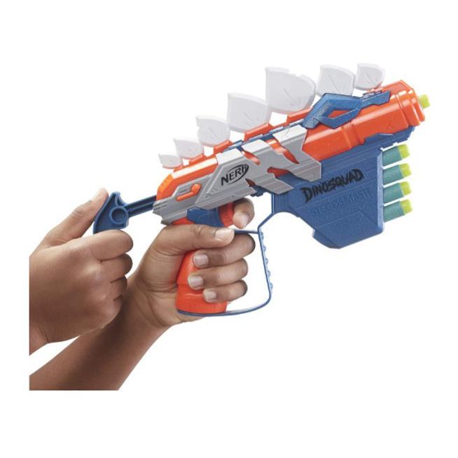 NERF Dino Squad Stego Smash Dart Blaster - Pistol Mainan