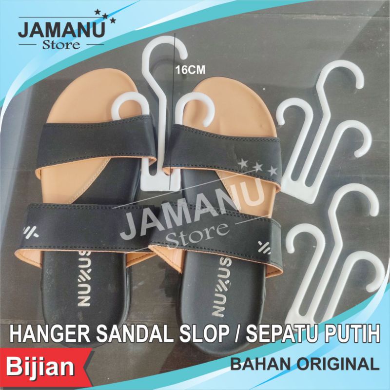 Hanger Sandal Slop Sepatu Berkualitas Putih Perbiji