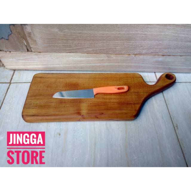 Jual Talenan Kayu Jati Tatakan Masak Kayu Jati Panjang Shopee Indonesia