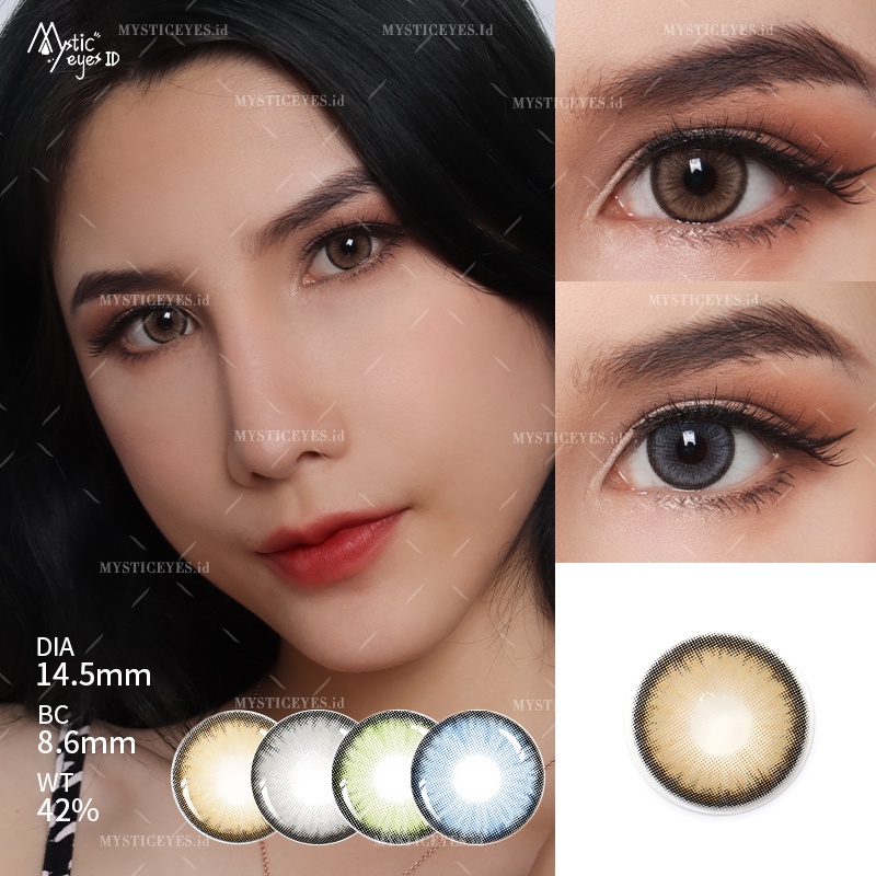 [✅COD] MYSTICEYES SOFTLENS DAWN SERI LENSA KONTAK NORMAL 14.5 MM