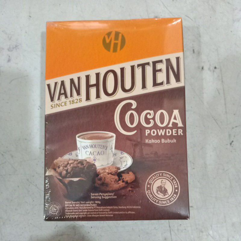 

VAN HOUTEN COCOA POWDER 165GR UNTUK CAMPURAN MINUMAN, MAKANAN DLL