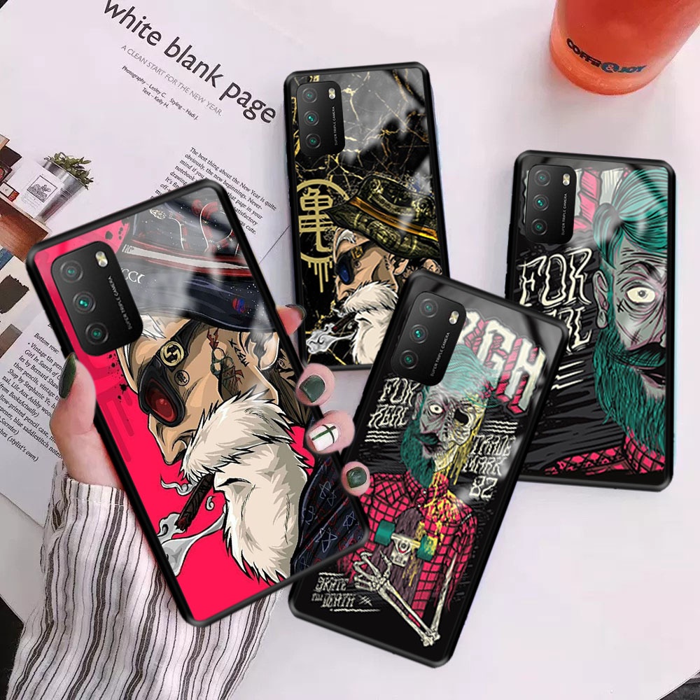 [M89] Premium Hard Glass Case POCO M3 -  Case Kilau Xiaomi - Case Glossy Kilau Poco m3 - Kesing Poco