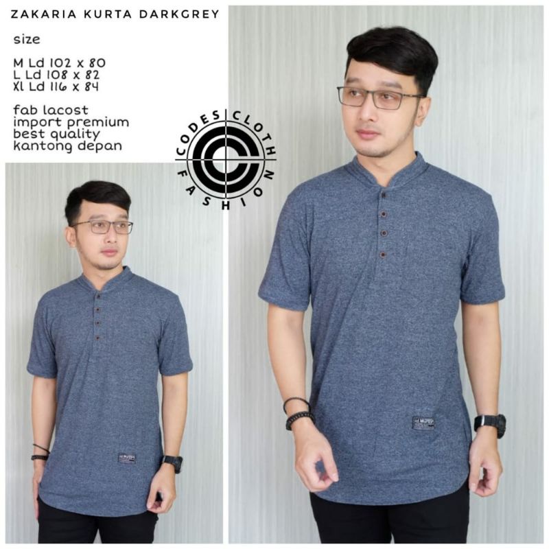 Kurta Kaos Baju Kurta Polo Baju Lebaran Pakaian Muslim Exclusive Premium