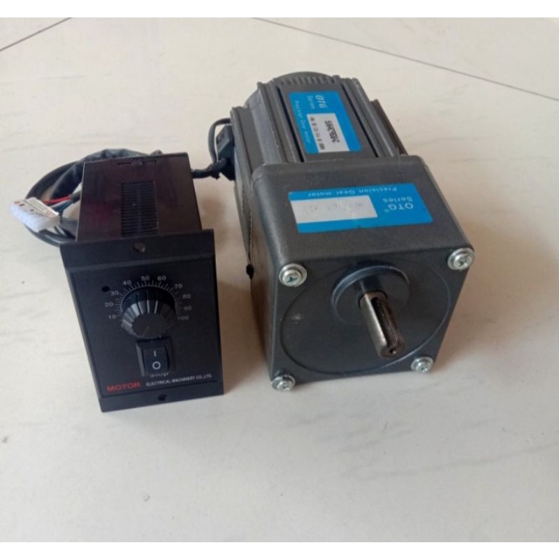 Jual AC Motor Gearbox 220V 40W Ratio 140 motor dengan speed controller
