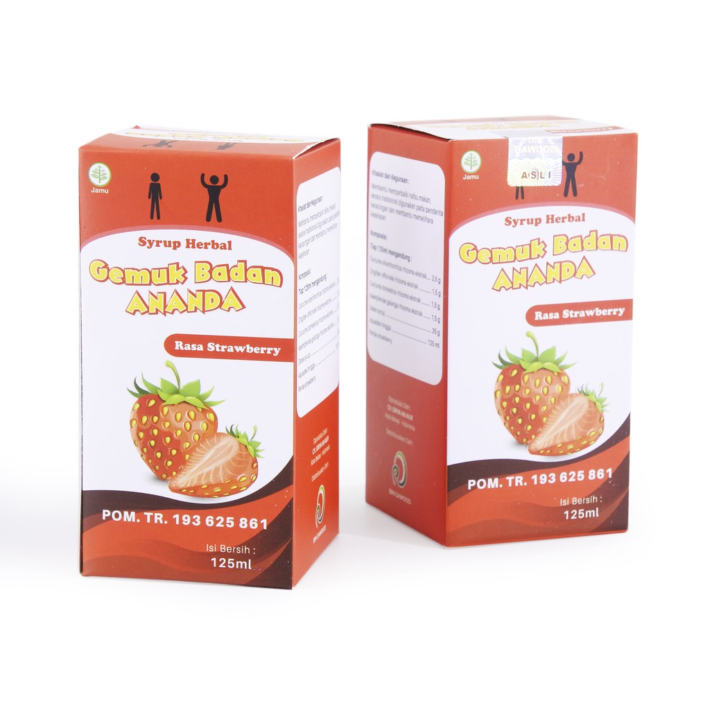 Madu Gemuk Badan Anak Strawberry | Penambah Nafsu Makan | Penambah