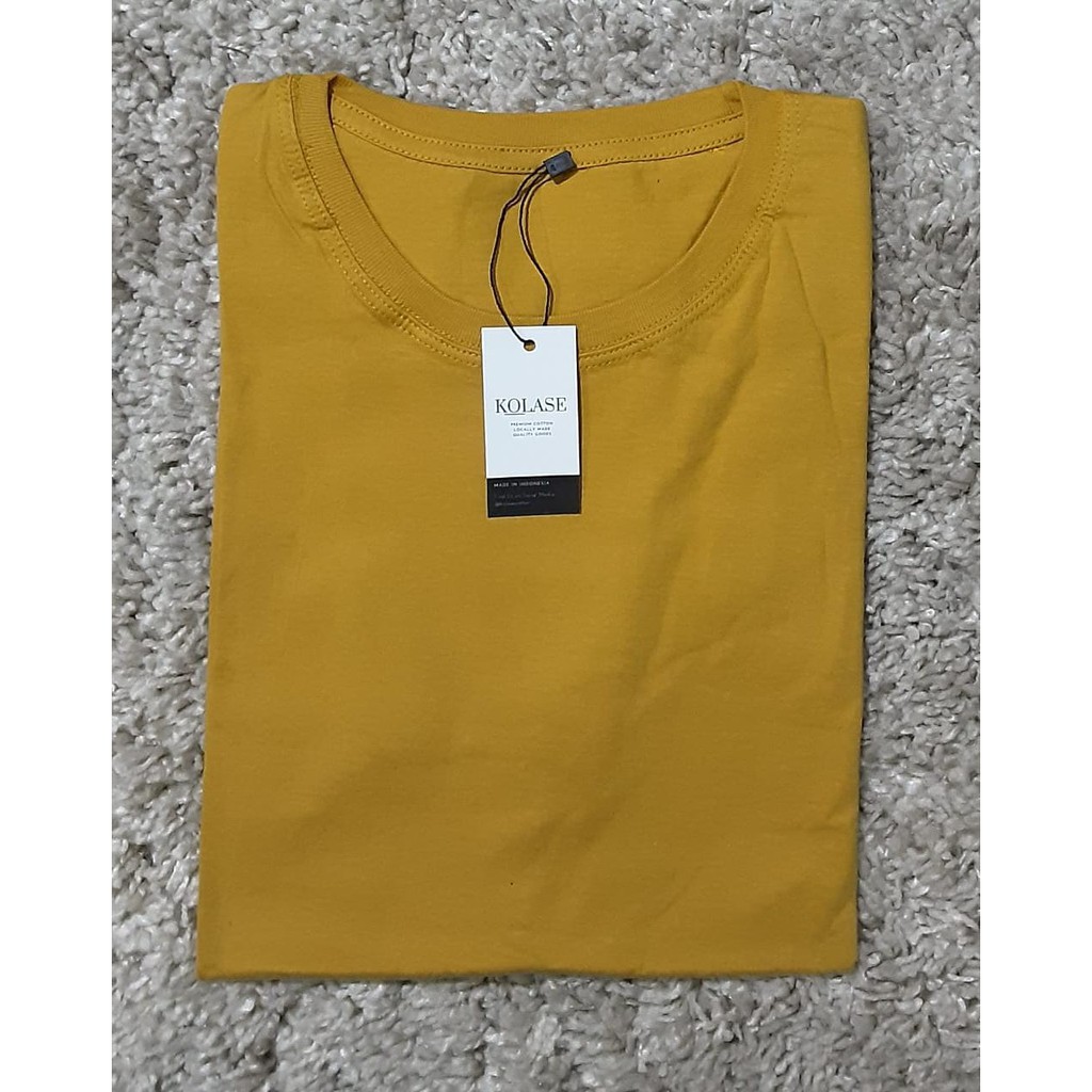 Kaos Polos - Yellow Mustard