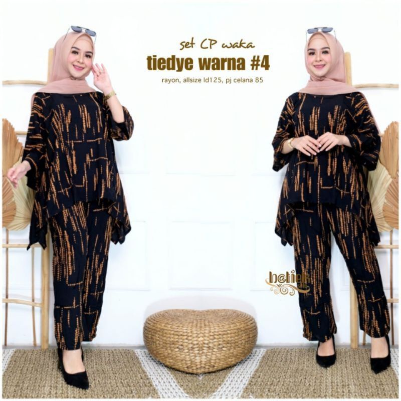 Set TieDye#4 &quot;One Set Jumbo Wanita Kasual Elegan