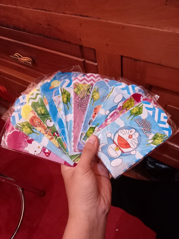 Maaf Dptnya Randomamplop Lebaran Kertas Karakter 1 Pak  Isi 8 Buah