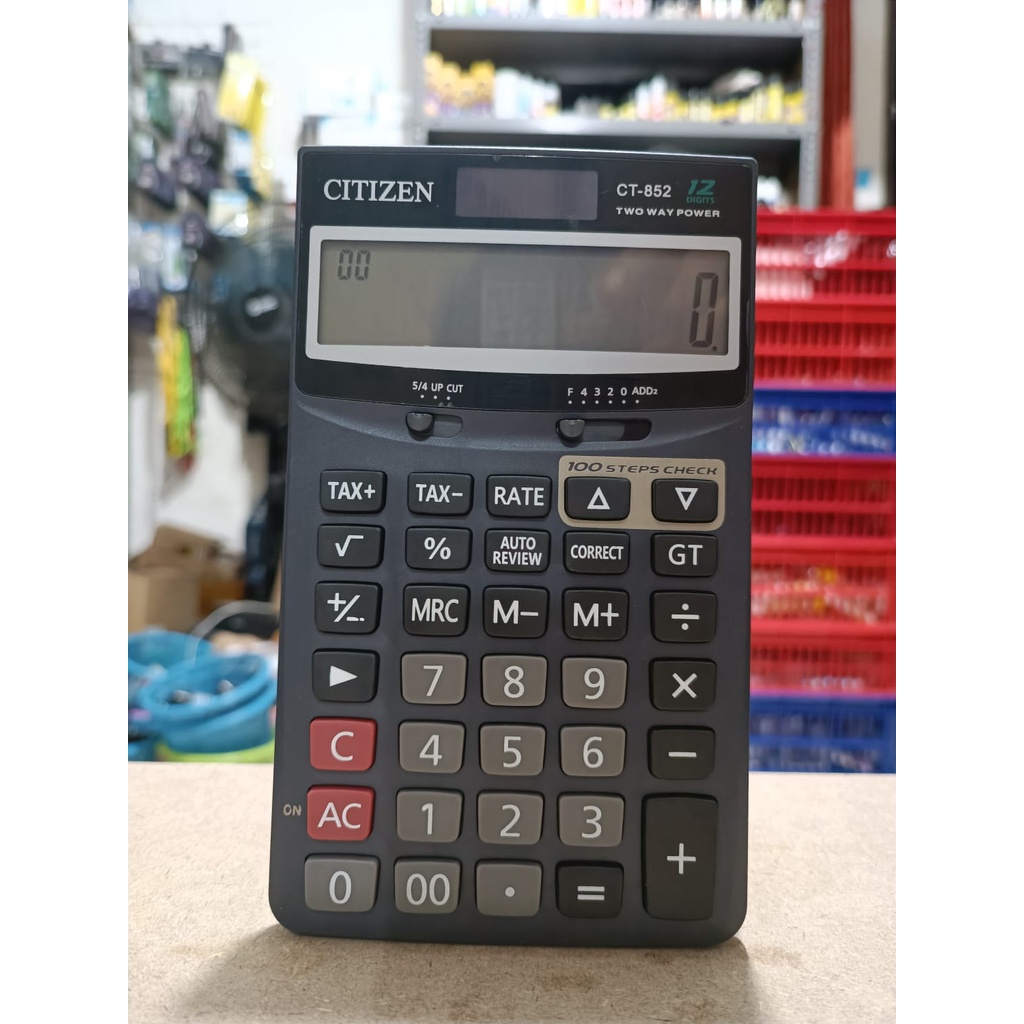 Kalkulator CITIZEN CT852 12 digit calculator CT-852 kasir alat hitung menghitung