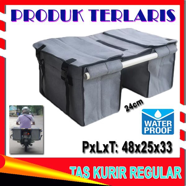 Tas Obrok Tas Motor Tas Kurir Tas Pos Tas Kanvas Kargo Ekonomis Waterproof Anti Air