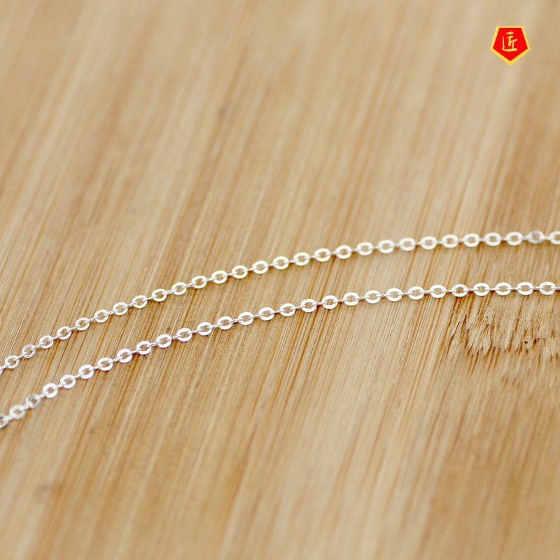 [Ready Stock]Heart Sliver Beads Necklace Simple Personality Artistic