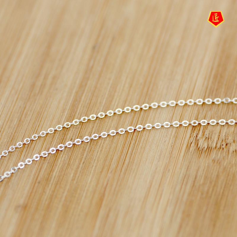 [Ready Stock]Heart Sliver Beads Necklace Simple Personality Artistic