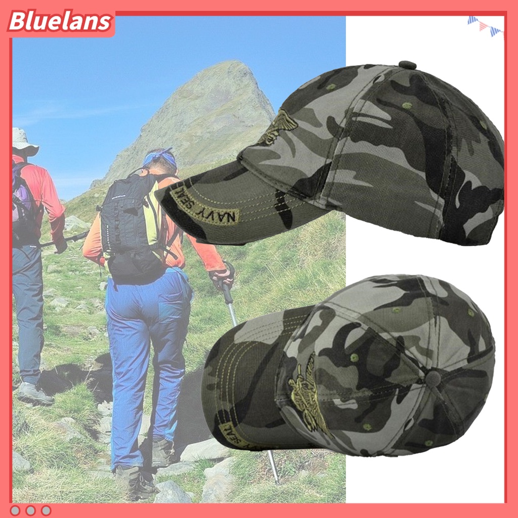 Bluelans Topi Baseball Adjustable Bahan Katun Breathable Model Lipat