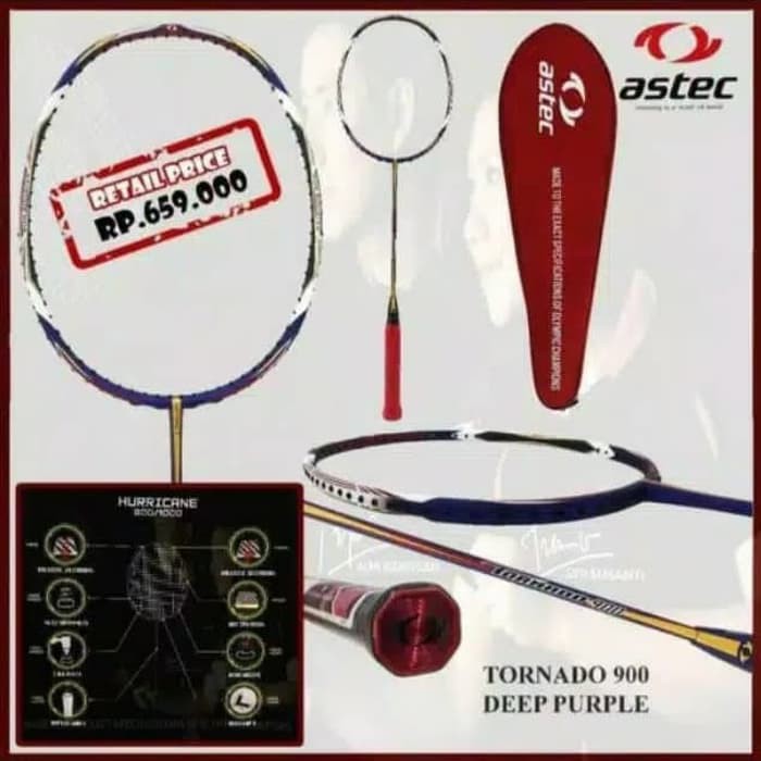 Order Langsung Raket Badminton Astec Tornado 900 Original Limited