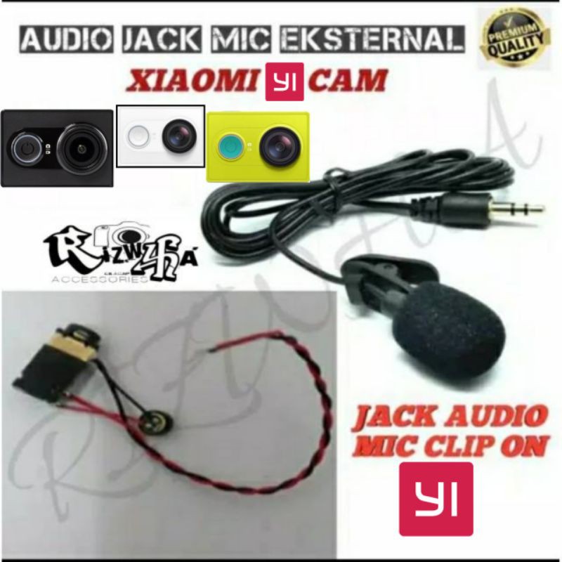 Audio Jack Mic Eksternal Action Cam Xiaomi Yi Jack Female 3.5mm