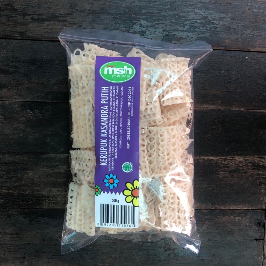 

Premium MSH Kerupuk Kasandra Putih 500 g