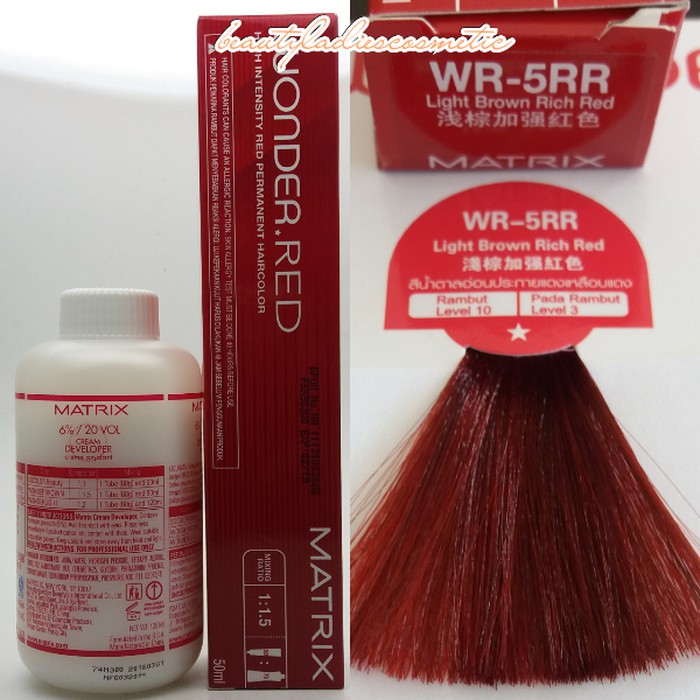 

MATRIX WONDER.RED 5RR LIGHT BROWN RICH RED 50ML LEVEL-5