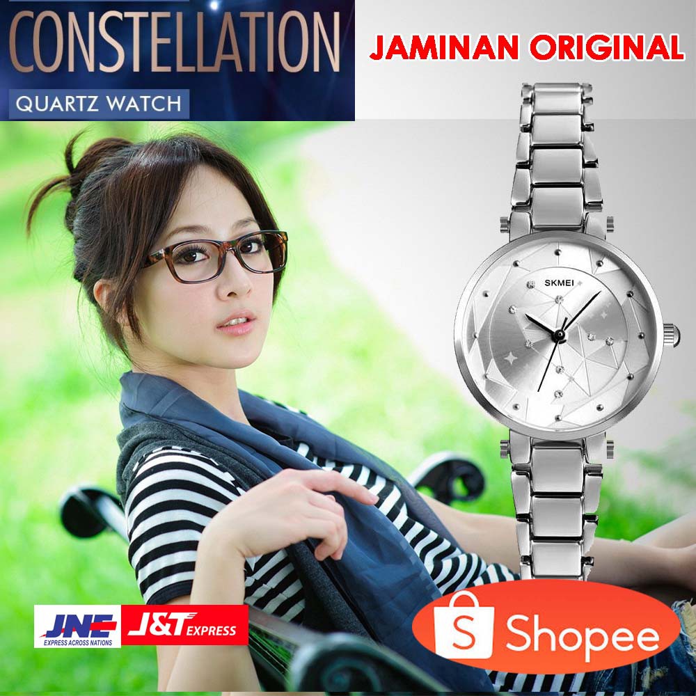 ORIGINAL SKMEI Jam Tangan Analog Wanita - 1411 [Silver]
