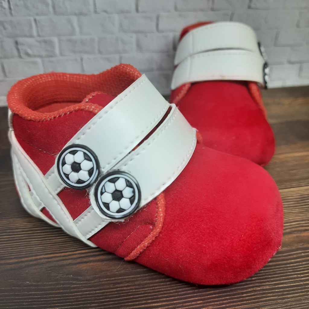 mandirishoestore-SEPATU ANAK LAKI LAKI PREWALKER BOLA JARING 0-12 BULAN GPY07