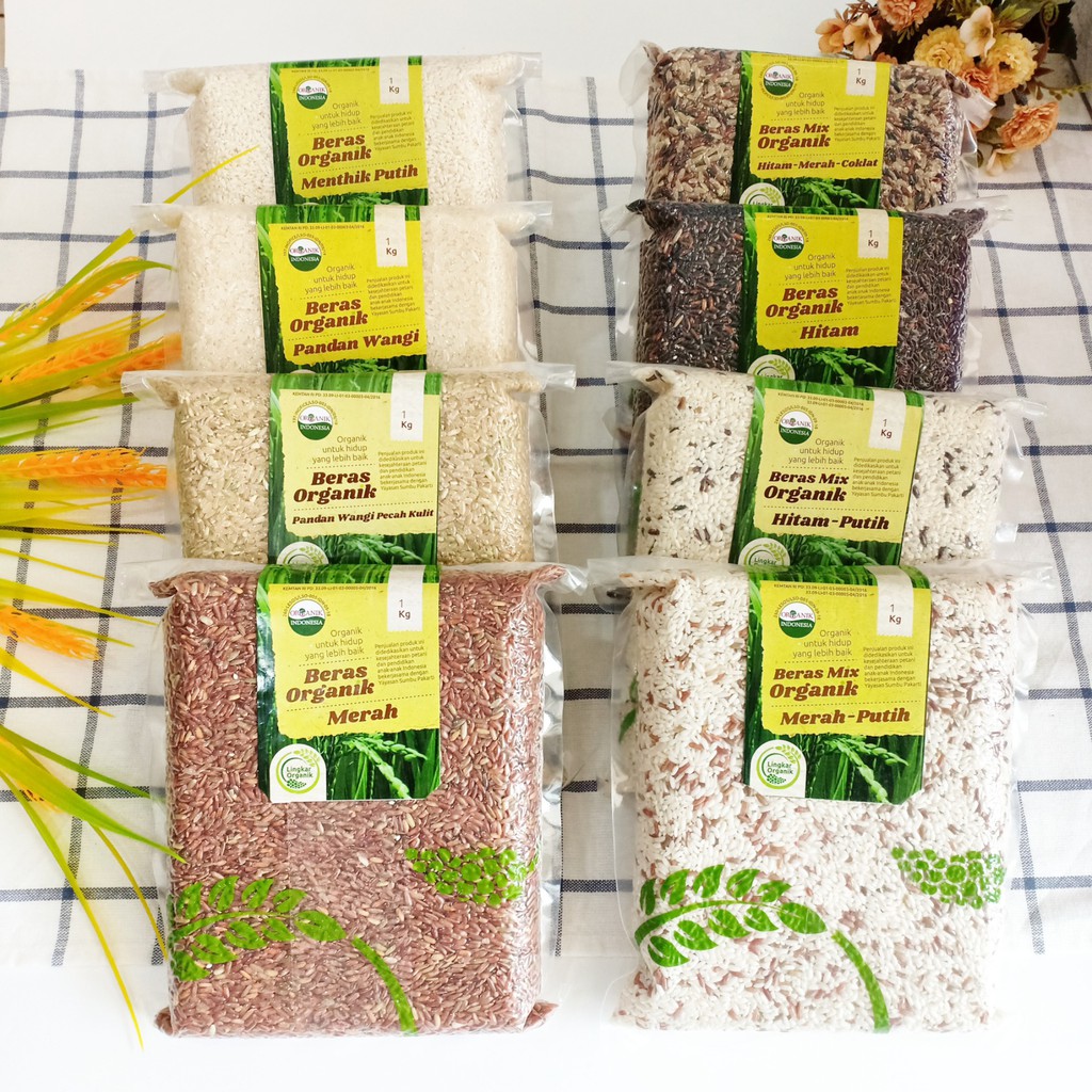 

Lingkar Organik Beras 1 kg / Beras Gluten Free / Lingkar Organik Varian Beras