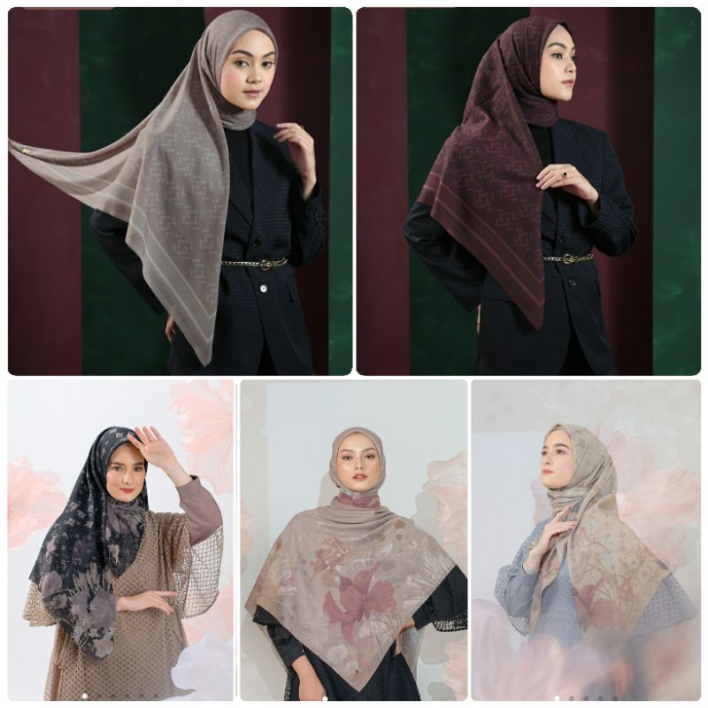 Monogram Scramble Lafs Wening Beau Esme Scarf Local.id