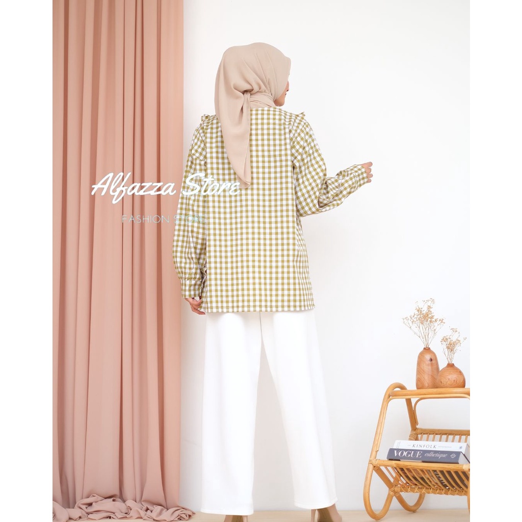 ALFAZZA STORE - SITA TOP / KEMEJA ATASAN BLOUSE WANITA - BIGSIZE FIT TO XL - KATUN PREMIUM - TERMURAH - BIGSIZE