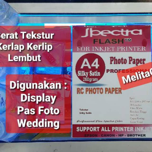 Kertas foto spectra Silky A4 260gram paper foto  murah