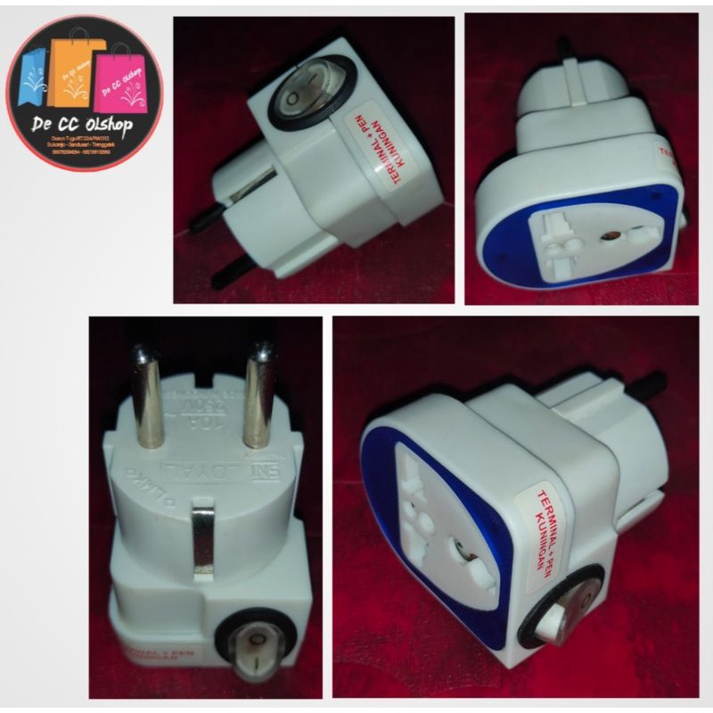 Loyal Over Steker Serbaguna +  Stop Kontak ON/OFF