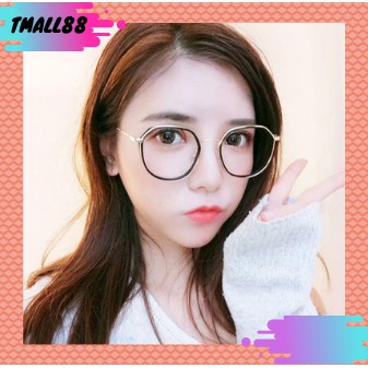 ♥TMALL88♥ Kacamata Baca Frame Anti Radiasi Metal Gaya Retro Untuk Pria / Wanita KM111