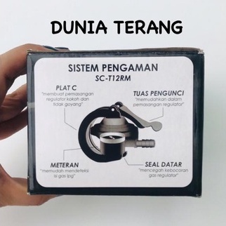 Regulator STARCAM Meter - Regulator Otomatis Pengaman dengan Meteran - Gas Regulator STAR CAM Tekanan Rendah SC-T12RM standar SNI