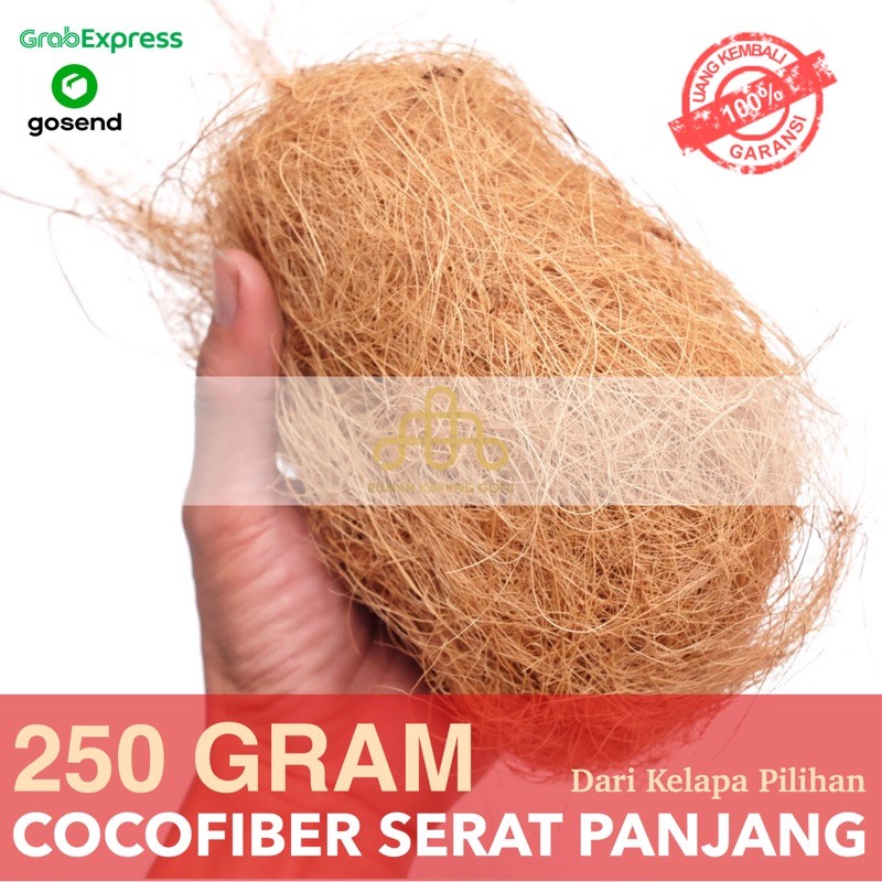 Sabut Kelapa Serabut Kelapa 250gr - Cocofiber Coco Fiber Serat Kelapa Alami - Media Tanam Anggrek