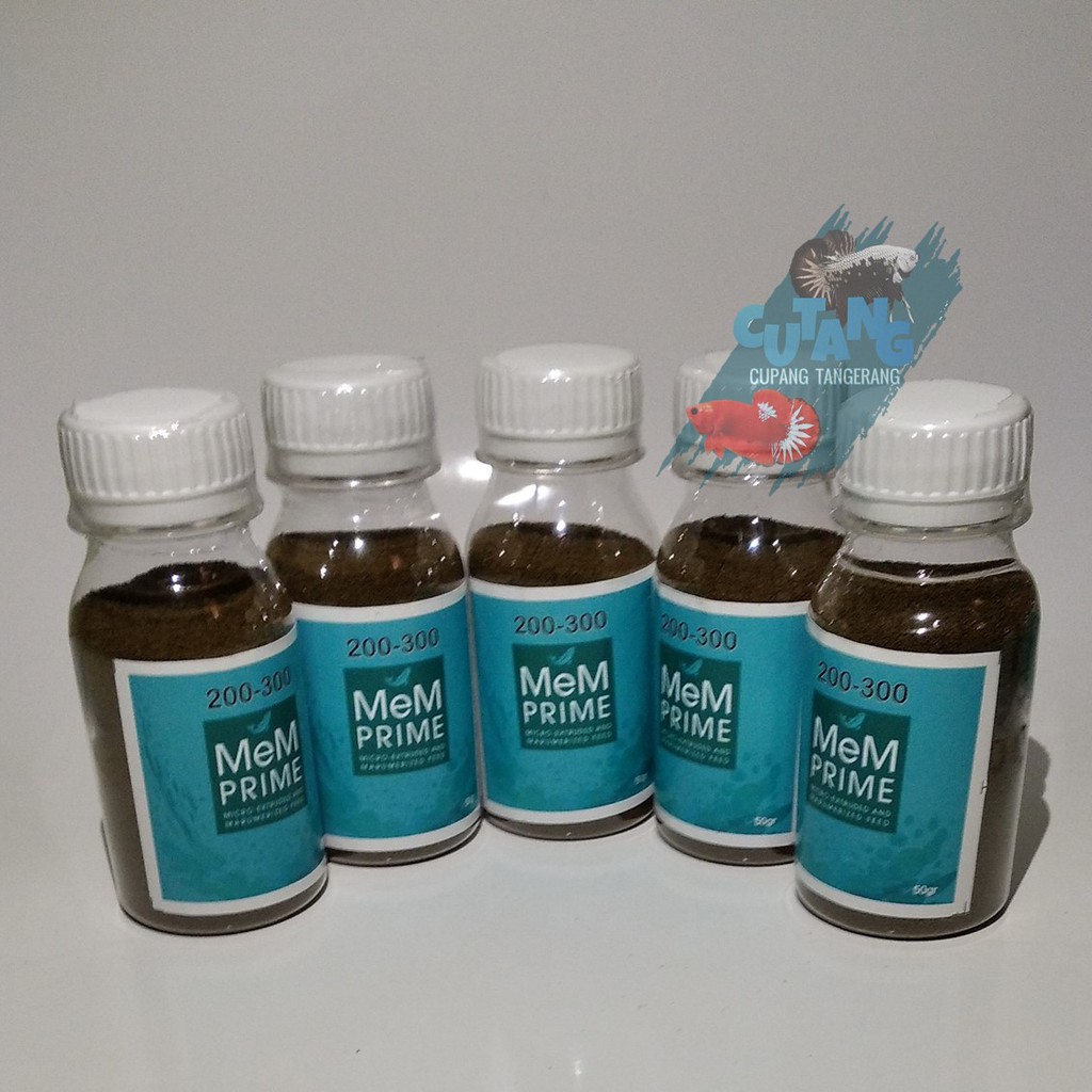 MeM PRIME 200/300 PELET PAKAN IKAN CUPANG / GUPPY REPACK