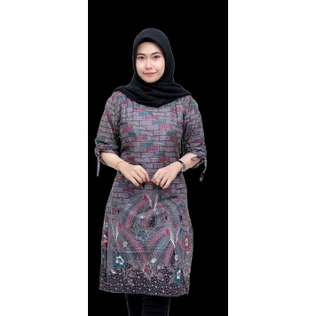 Riskymabatik || Batik Couple Batik Couple Modern Baju Batik Couple Batik Tunik Couple-Tunik bata