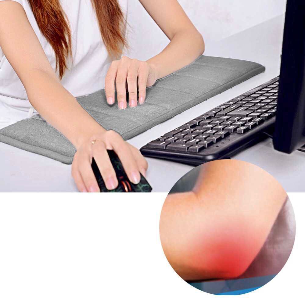 Bantalan Siku Pergelangan Tangan Mouse Ultra Lembut Bantalan Siku Mouse Pad Keyboard Pad