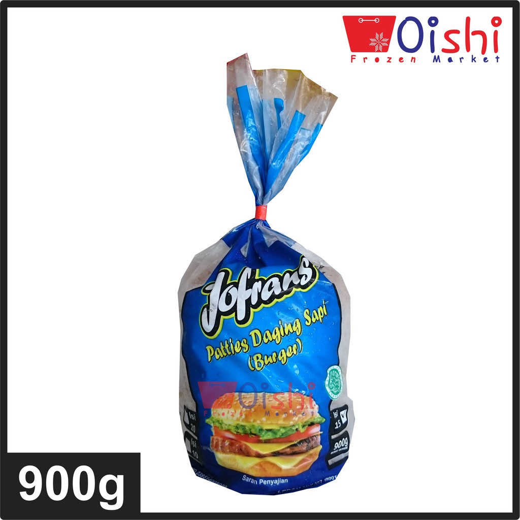 

Jofrans Beef & Chicken Patties Daging Burger (Patties Daging Sapi & ayam isi 15pcs) 900g