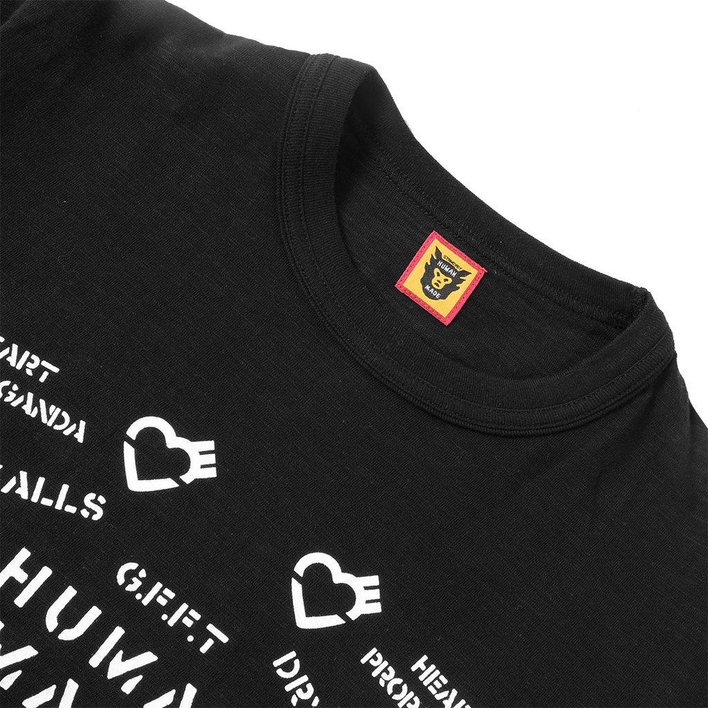 Human Made Heart Propaganda T-Shirt Black