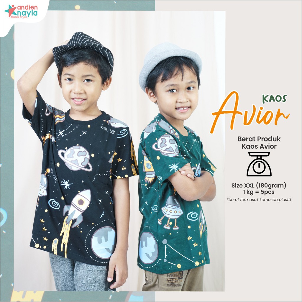 [REY] Kaos anak Lengan Pendek by Andien nayla - Kaos Avior