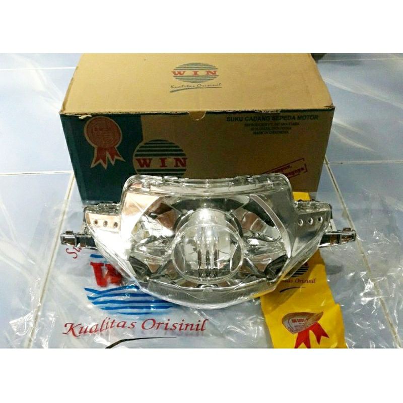 HEADLAMP / REFLEKTOR/ LAMPU DEPAN SUPRA X 125 KARBU OLD 2004 2005 2006 2007