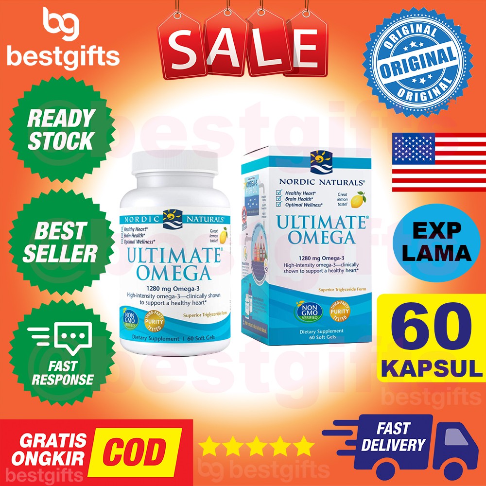 NORDIC NATURALS ULTIMATE OMEGA EPA DHA 1000MG 60 KAPSUL